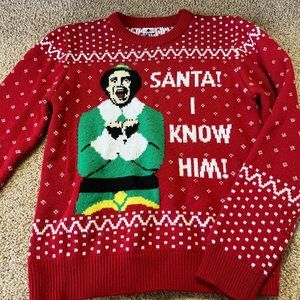 Elf sweater size large